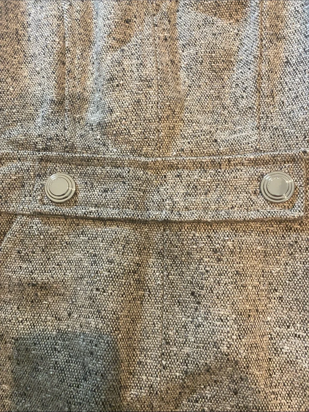 Tory Burch Gray Tweed Midi Sheath Dress